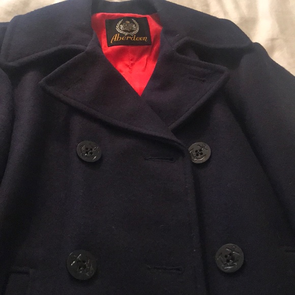 authentic navy pea coat
